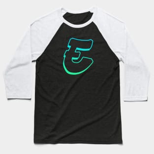 Letter E - Outline Baseball T-Shirt